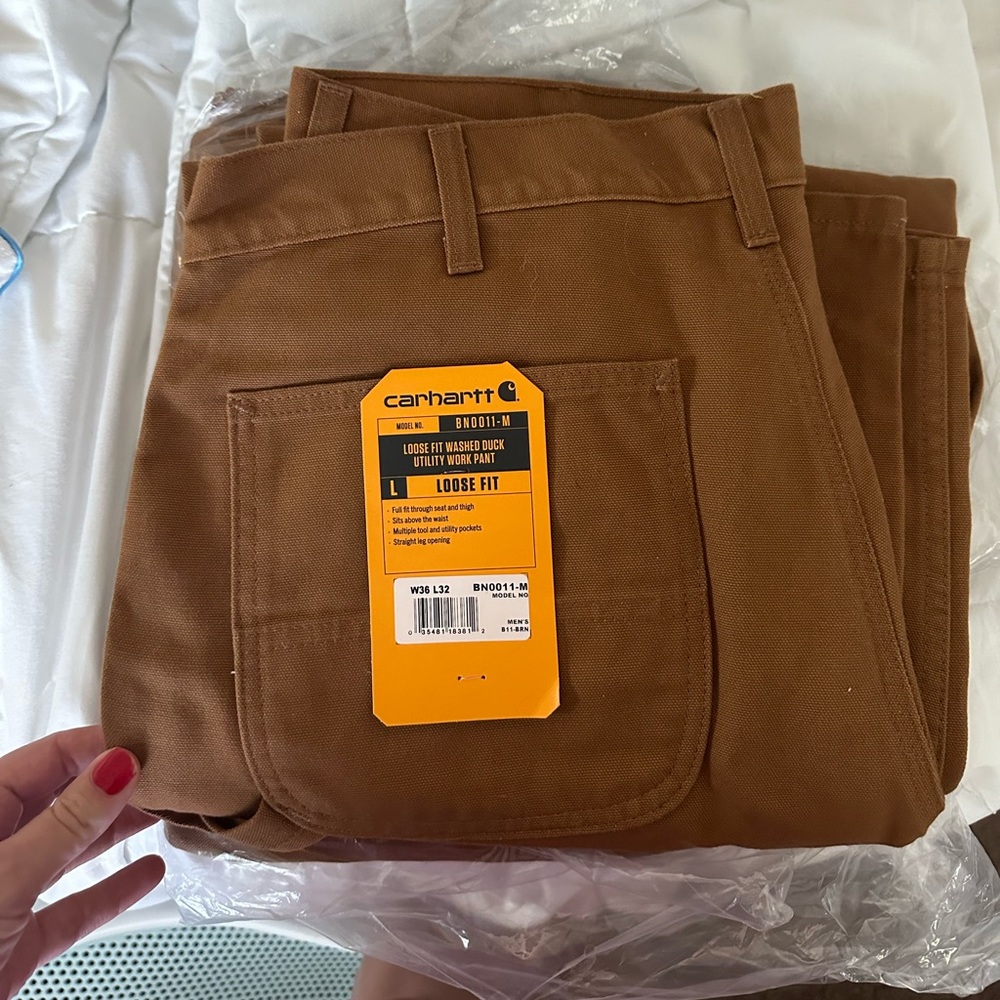 MEN'S UTILITY WORK PANT - LOOSE FIT - WASHED DUCK